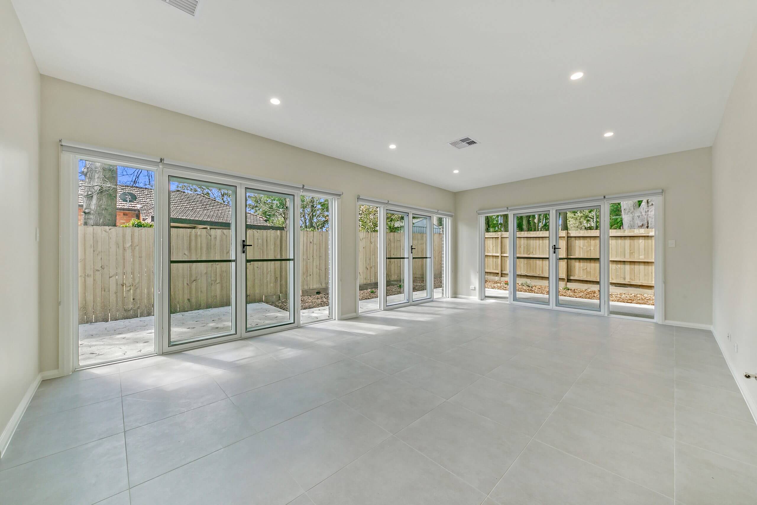 A new living room without furniture