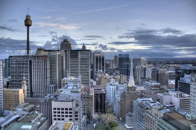 Sydney CBD and the sky view