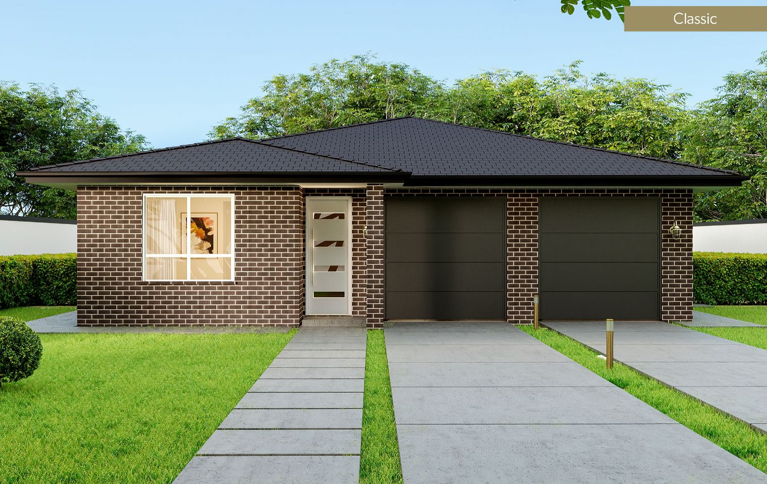 exterior of custom home built on a budget