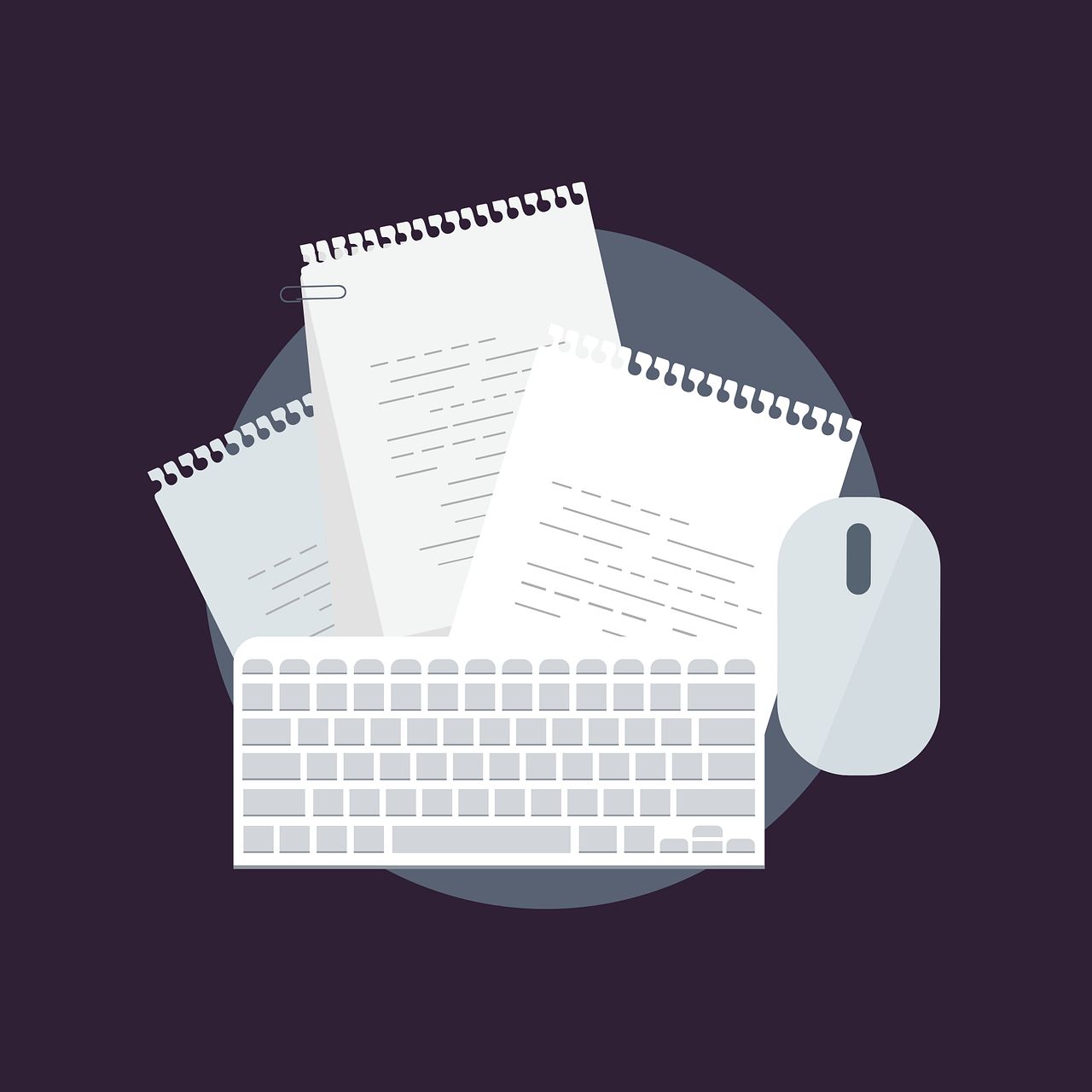 Animate keyboard and spreadsheets