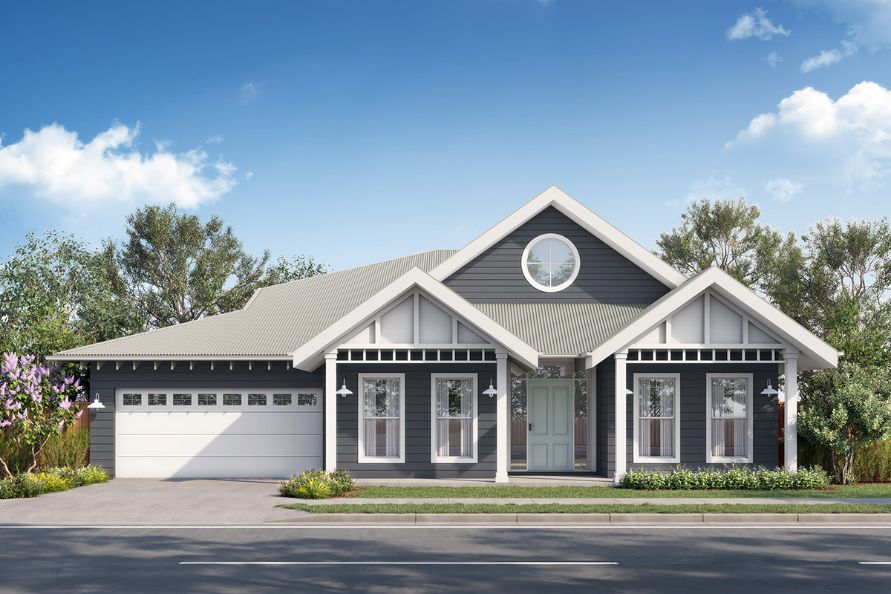 Farmhouse blue gray home