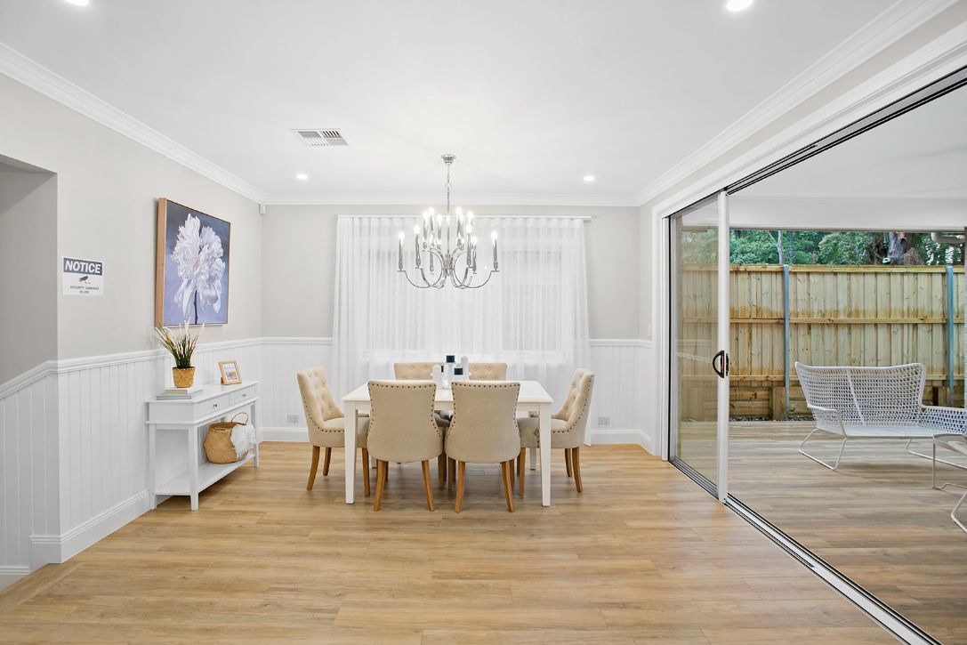 Beautiful clean living room with wood floor