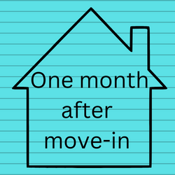 One month after move in
