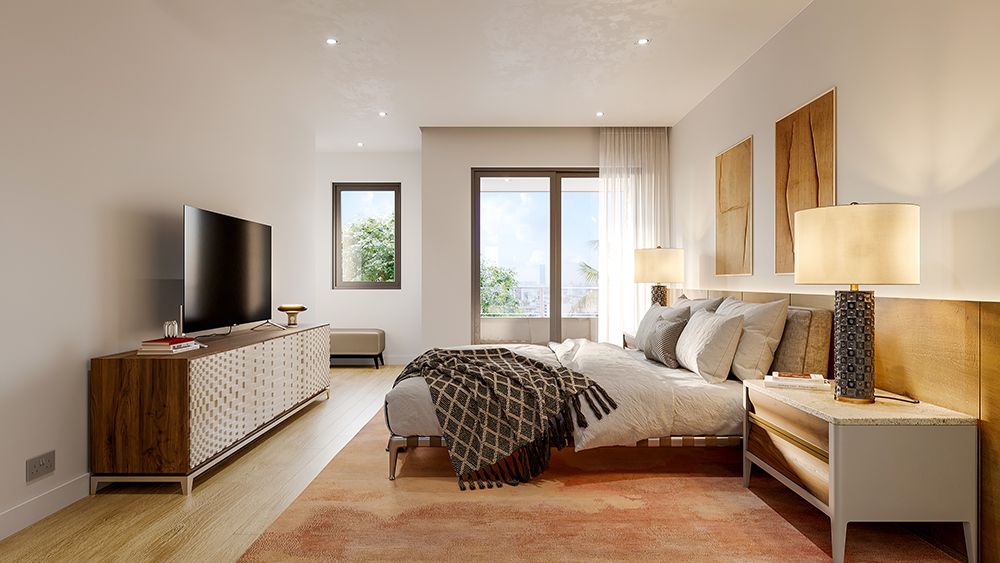 Bedroom with stunning natural light