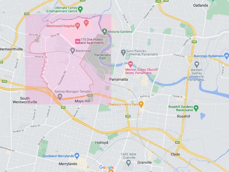 Google map of Westmead