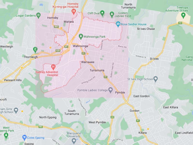 Google map of wahroonga