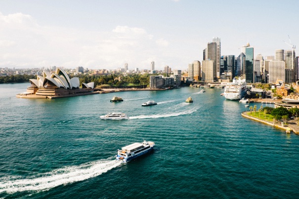 Boat in Sydney harbour